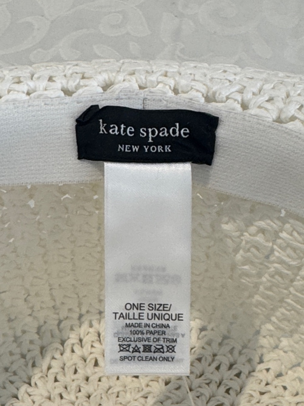 White Crochet Bucket Hat - Picture 6 of 11